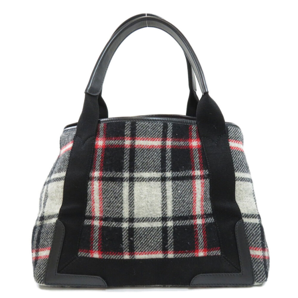 Balenciaga Blue Navy Wool Cabas Tote Bag Blue